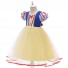 Snow White Cosplay Costume Puff Ball Skirt Princess Dress for Children