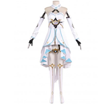 Genshin Impact Traveler Lumine Cosplay Costume