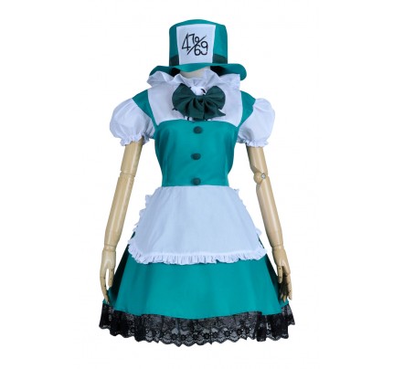 Alice In Wonderland Mad Hatter Cosplay Dress