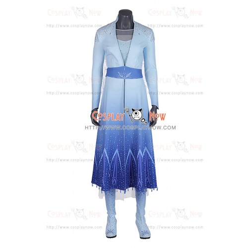 Frozen 2 Princess Elsa Cosplay Costume Dress