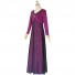 Frozen II Cosplay Princess Elsa Costume Purple Dress