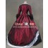 Marie Antoinette Victorian Dark Red Wedding Dress Ball Gown Prom