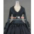 Victorian Gothic Lolita Ball Gown Prom Brocade Black Dress