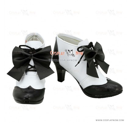 Black Butler Ciel Phantomhive Black & White Hight Heel Cosplay Boots