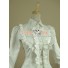 Gothic Lolita Cosplay Victorian Romantic White Blouse Ruffle Steampunk Costume