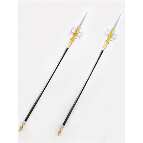 Hortesia saga Lucan Double Spears PVC Cosplay Props