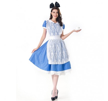 Alice in Wonderland Cosplay Costume Oktoberfest Maid Dress 