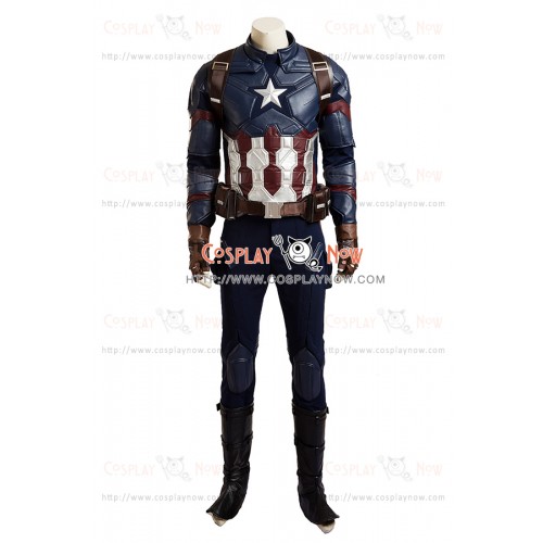 Captain America Steve Rogers Costume For Captain America Civil War Cosplay New Version