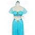 Aladdin and the Magic Lamp Cosplay Jasmine Costume Earrings Necklace Sexy Dress