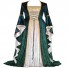 Medieval Renaissance Trumpet Sleeves Retro Medieval Long Style Vintage Dress