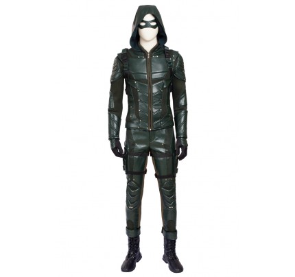 Green Arrow Oliver Queen Costume For Green Arrow Season 5 Cosplay Uniform