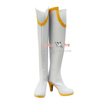 Tiger & Bunny Cosplay Shoes Karina Lyle/Blue Rose White Boots