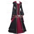 Renaissance Baroque Medieval Robe Adelheid Schwarz-Bordeaux Carnival Dress