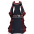 Carnival Renaissance Medieval Robe Guinevere Black Bordeaux Dress