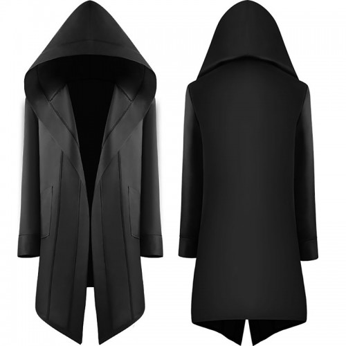 Historical Medieval Medium Long Cape Wizard Cloak Hoodie