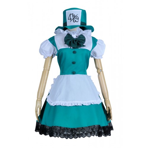 Alice In Wonderland Mad Hatter Cosplay Dress