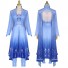 Frozen II Cosplay Princess Elsa Costume Blue Dress