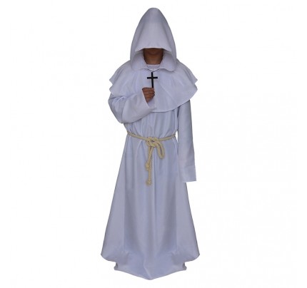 Historical Ancient Medieval Monk Wizard Cosplay Costume Robe 