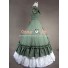 Southern Belle Cotton Evening Gown Green Lolita Dress