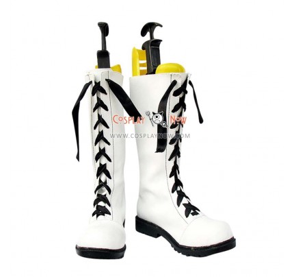 Black Butler Cosplay Shoes Ciel White Boots 