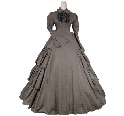 Victorian Gothic Lolita Cotton Dress Ball Gown Prom Cosplay Costume