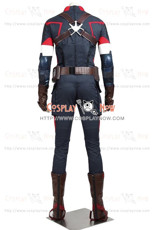 Pronto Per La Spedizione Endgame Captain America Steve Rogers Costume Cosplay Con Casco Mp004310-101 - Negozio Online Di Costumi Cosplay Per La Migliore Professione - Foto 2