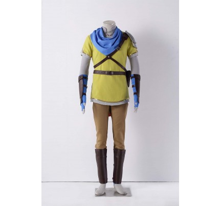 The Legend Of Zelda: Hyrule Warriors Link Yellow Cosplay Costume