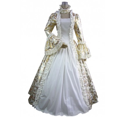 Victorian Lolita Georgian Reenactment Gothic Dress White