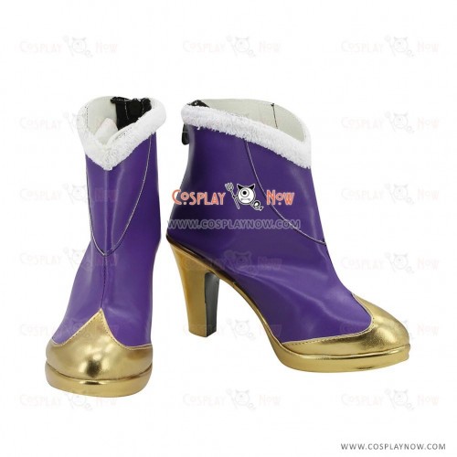 League of Legends LOL Lunar Wraith Caitlyn the Sheriff of Piltover Purple Cosplay Shoes