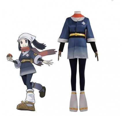 Pokemon Legends: Arceus Akari Cosplay Costume