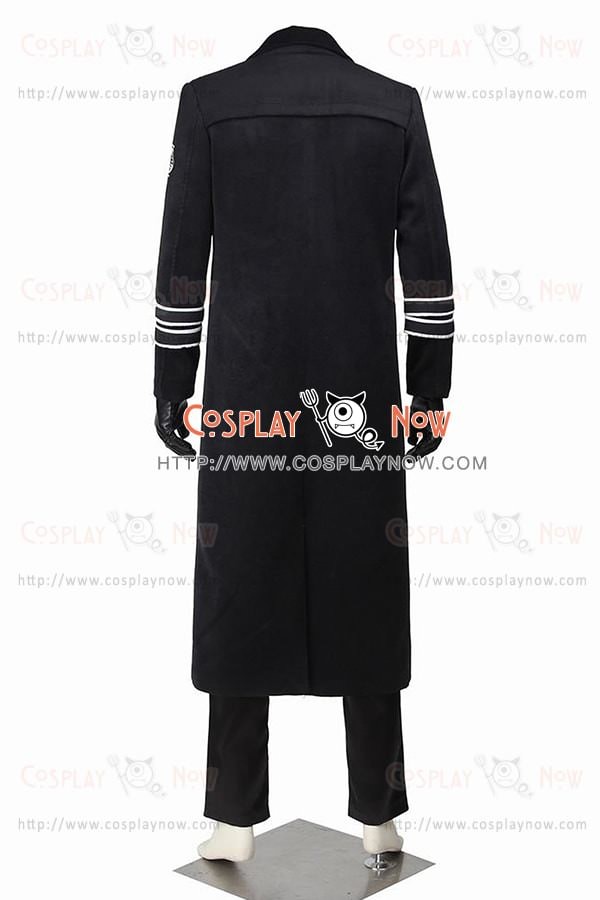Details about   Star Wars The Force Awakens Cosplay Armitage Hux Costume Black Trench Coat Party 