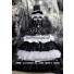 One Piece Cosplay Perona Costume Formal Dress Black White