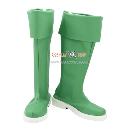 Cute High Earth Defense Club LOVE! Cosplay Shoes Atsushi Kinugawa Green Boots