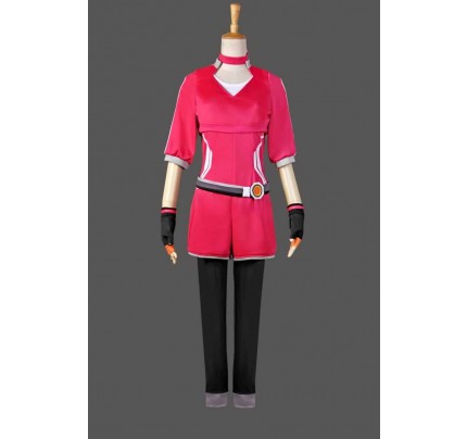 Pokemon Go Female Trainer Team Instinct Mystic Valor Red Shirt Cosplay Costume