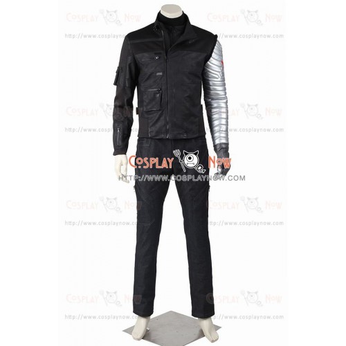 The Winter Soldier Bucky Barnes Costume For Captain America 3 Civil War Cosplay
