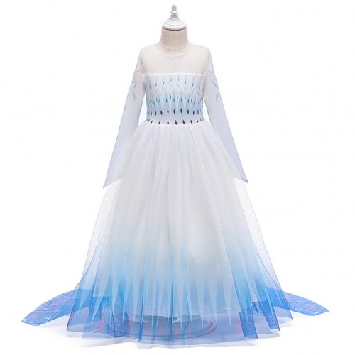Frozen Cosplay Princess Elsa Costume Girl Dress for Children Evening Party