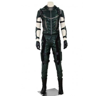 Oliver Queen Costume For Green Arrow Season 4 Cosplay