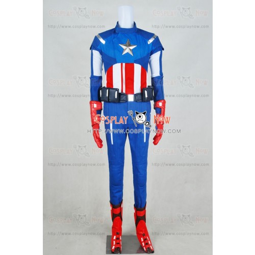 Steve Rogers From The Avengers Captain Americn Cosplay Costume