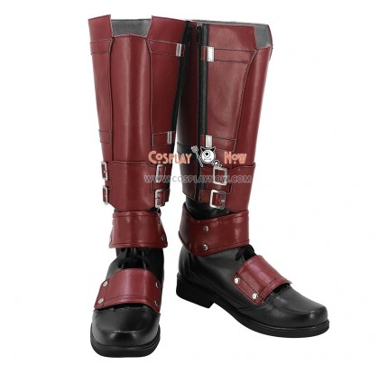 Marvel Deadpool Wade Wilson Red Shoes Cosplay Boots