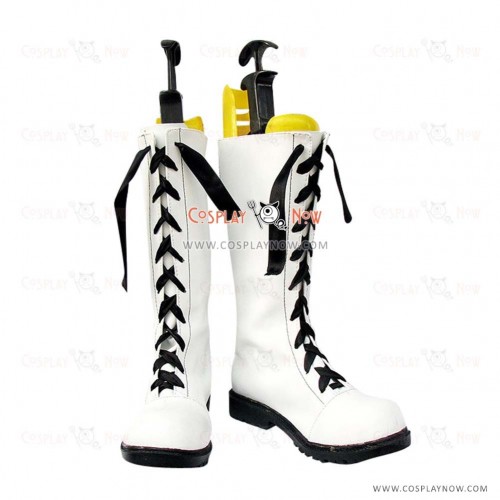 Black Butler Cosplay Shoes Ciel White Boots