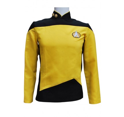 Star Trek TNG The Next Generation Gold Yellow Shirt