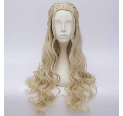 Gold 70cm Game Of Thrones Season 7 Daenerys Targaryen Cosplay Wig