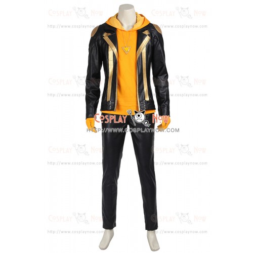 Male Yellow Costume For Pokemon GO Cosplay Uniform