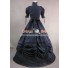 Gothic Cotton Lolita Black Dress Ball Gown Prom