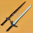 Sword Art OnlineⅡMother Rosary Kirito Black and White Swords Cosplay Props