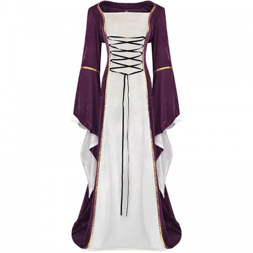 Historical Medieval Renaissance Cosplay Costume Irish Vintage Dress