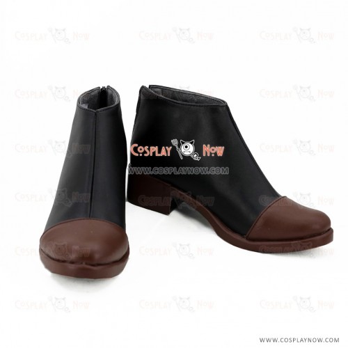 Touken Ranbu Online Cosplay Fudou Yukimitsu Black Brown Shoes Boots