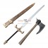 Red Sonja Sword and Axe PVC Cosplay Props