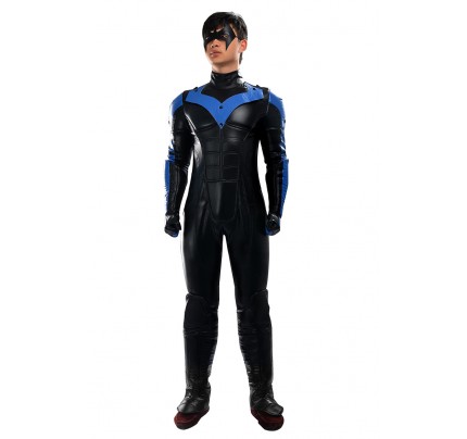 Nightwing Costume For Batman Arkham City Cosplay Uniform