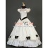 Victorian Southern Belle Princess Ball Gown Formal Reenactor White Lolita Dress Costume
